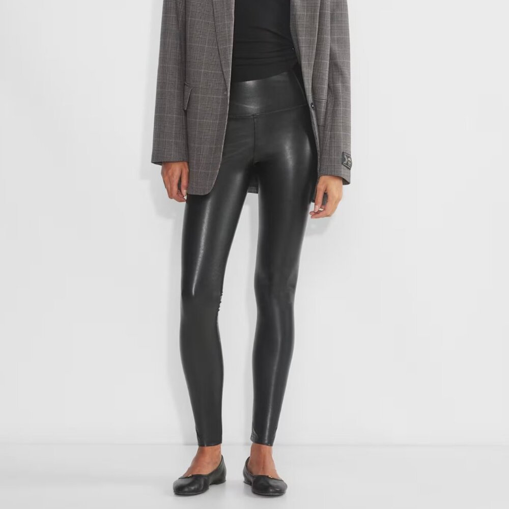 Wilfred Free Daria Pant High Waisted Faux Leather Leggings, Ladies Size Medium